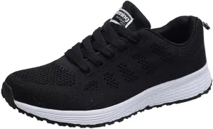 Women's Lace Up Walking Running Shoes Tennis Casual Womens Tennis Shoes Jogging Women's Shoes Casual Black Sneakers Slip On Tennis Shoe Trainers Shoe