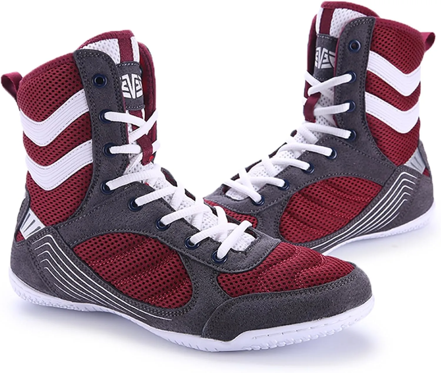 Women's Men's Wrestling Boots Breathable Mesh Squat Shoes Non-Slip Weightlifting Shoes Adult Youth Boxing Fitness Footwear