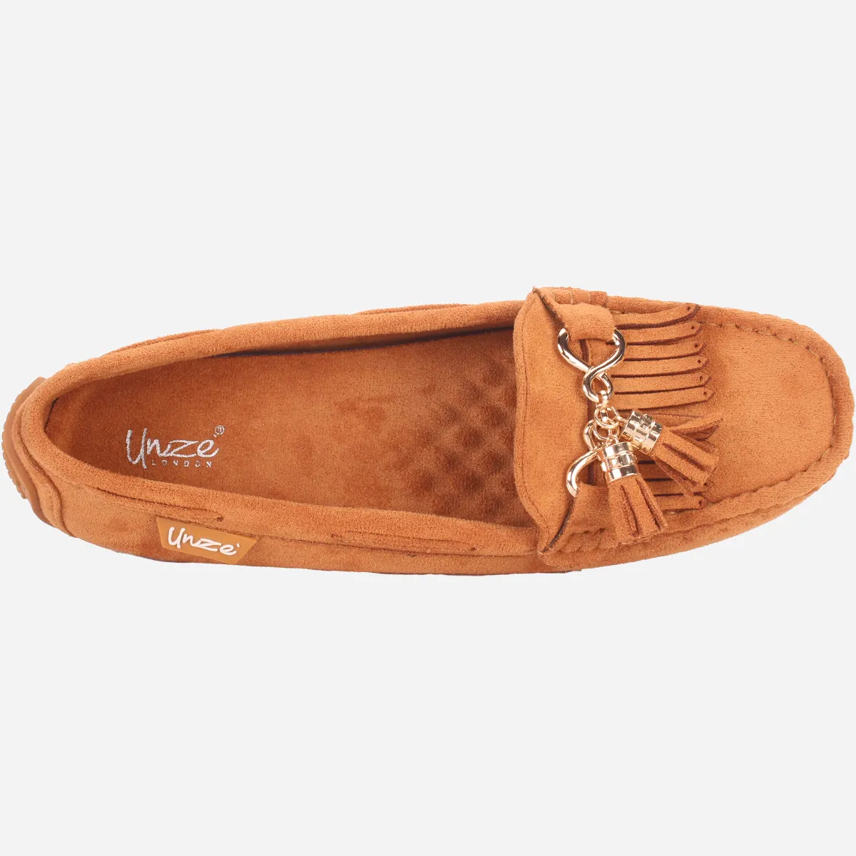 Womens "ISSA" Flat Comfy Slide In Moccasins