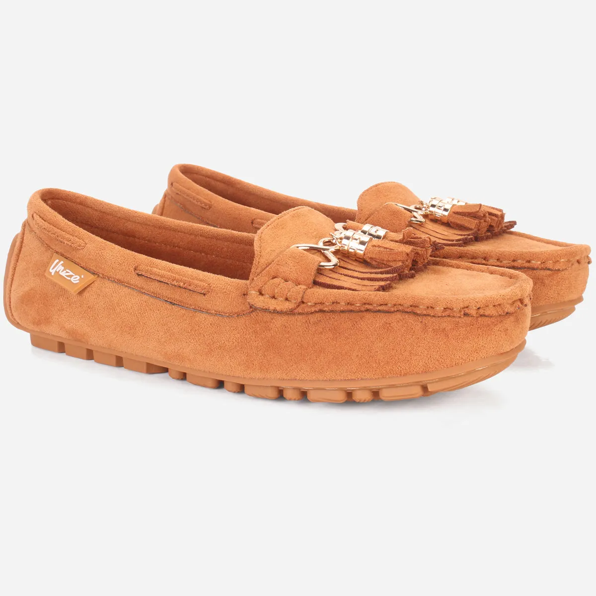Womens "ISSA" Flat Comfy Slide In Moccasins