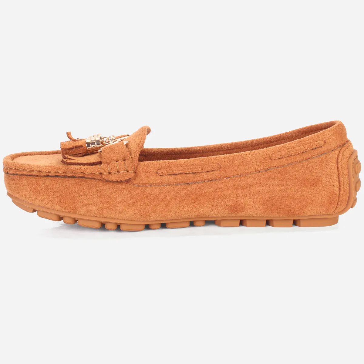 Womens "ISSA" Flat Comfy Slide In Moccasins