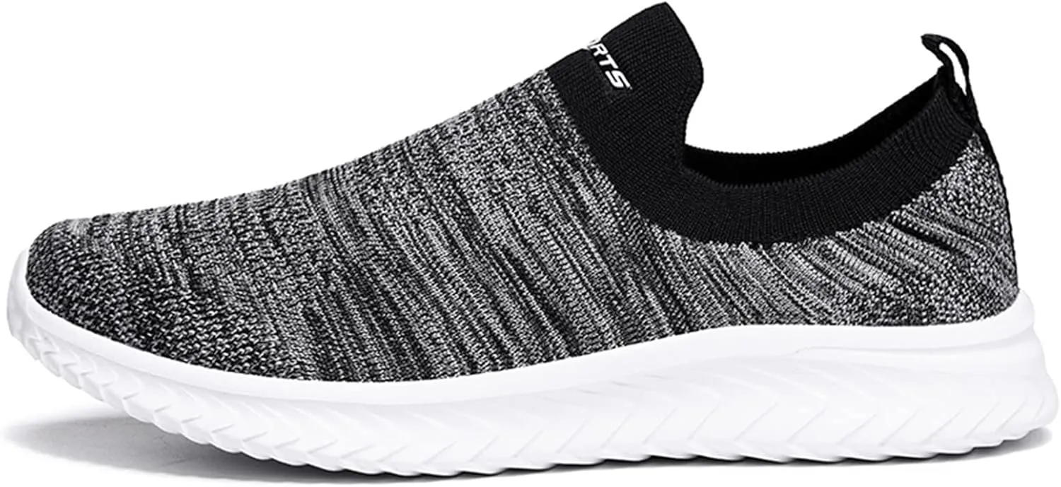 Women's Slip On Sneakers Lightweight Breathable Non Slip Work Shoes Women Walking Men's Casual Shoes Walking Sneakers White Tennis Shoe White Loafers