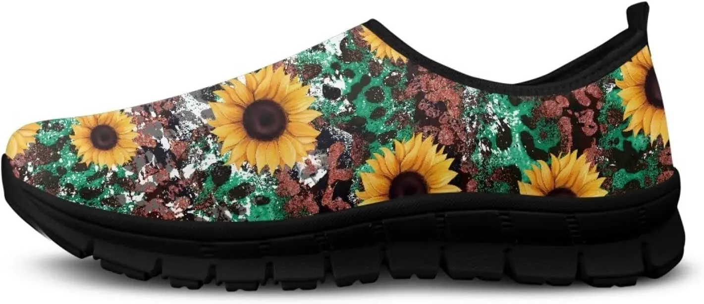 Women's Sneakers Casual Low Top Walking Sneaker Flat Outdoor Breathable Slip On Soft Holiday Shoes for Women