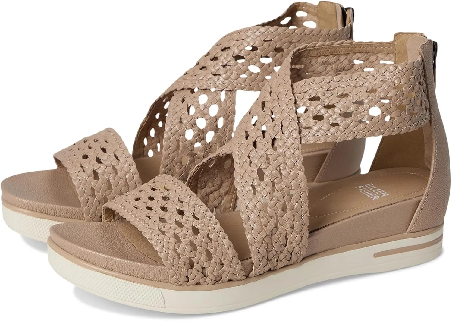 Women's Sport Wedge Sandal, Parchment, 6