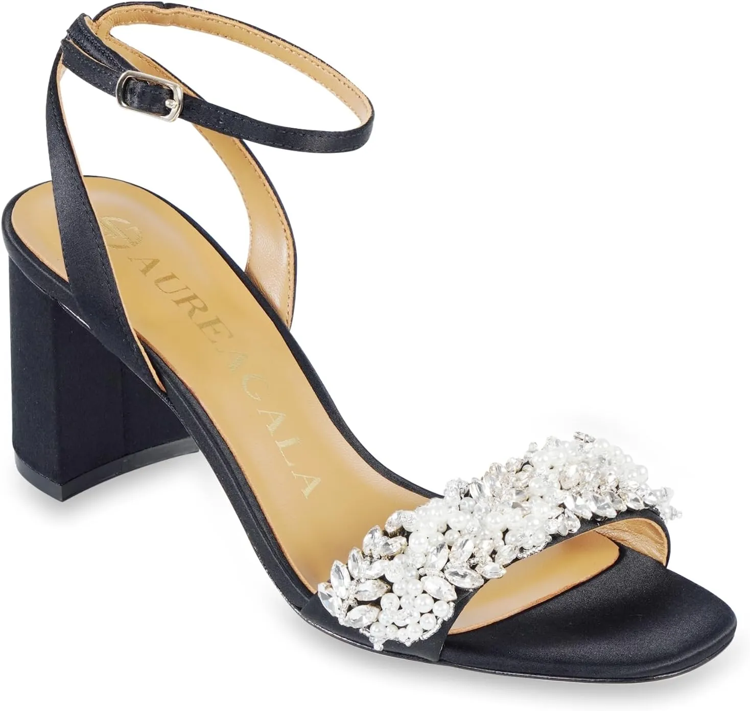 Women`s Stylish Leather Chunky heeled sandals with leather outsolefor dressy summer