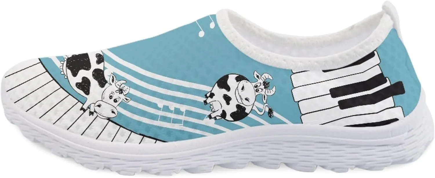 Womens Tennis Shoes Cherry Blossoms Breathable Casual Athletic Walking Shoes Casual Fashion Slip On Running Sneakers