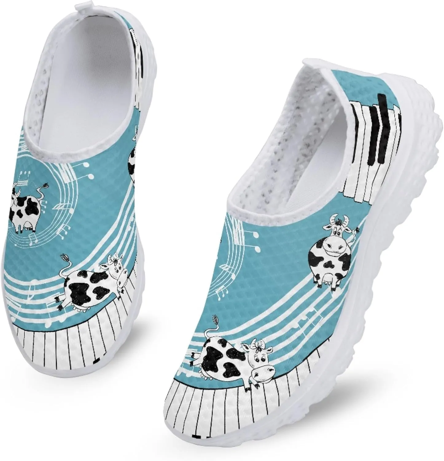 Womens Tennis Shoes Cherry Blossoms Breathable Casual Athletic Walking Shoes Casual Fashion Slip On Running Sneakers