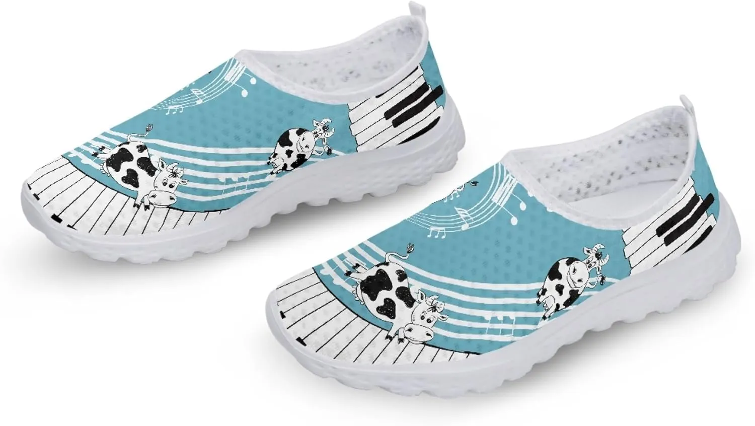 Womens Tennis Shoes Cherry Blossoms Breathable Casual Athletic Walking Shoes Casual Fashion Slip On Running Sneakers