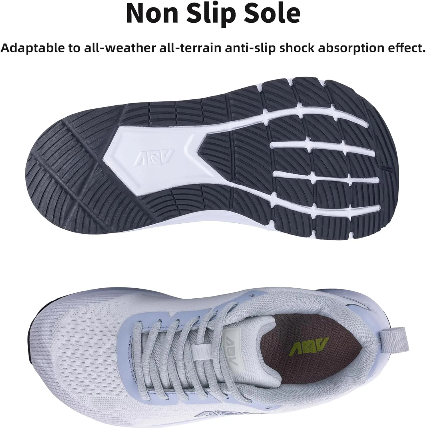 Womens Wide Toe Box Shoes Arch Support Walking Shoes Orthotic Wide Air Tennis Sneakers for Plantar Fasciitis