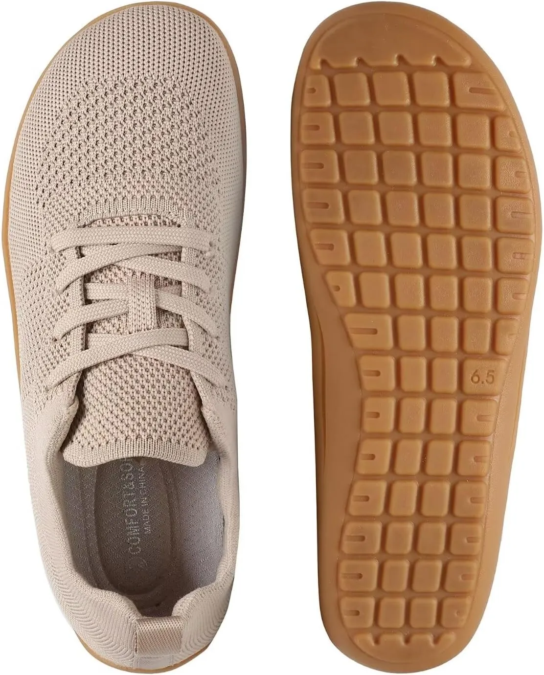 Women's Wide Toe Minimalist Barefoot Walking Shoes Breathable Casual Tennis Gym Athletic Sneakers