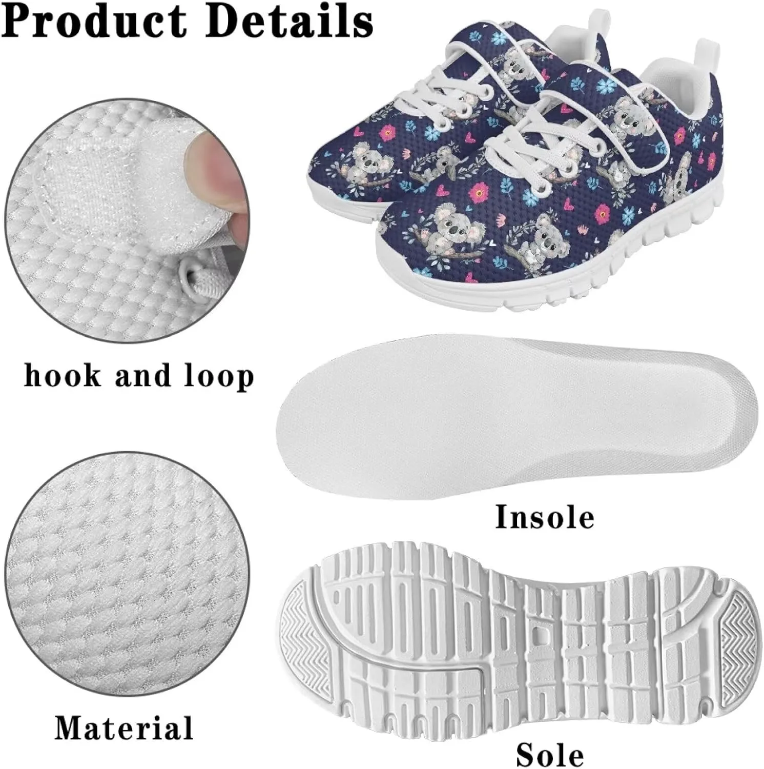 YEXIATODO Boys' Girls' Shoes Lightweight Slip On Casual Running Shoes Breathable Athletic Shoes Sneakers 11-2.5 Kids