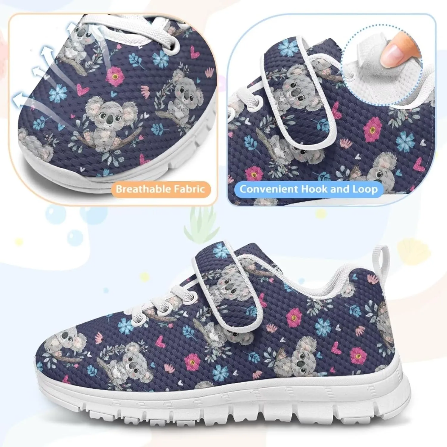 YEXIATODO Boys' Girls' Shoes Lightweight Slip On Casual Running Shoes Breathable Athletic Shoes Sneakers 11-2.5 Kids