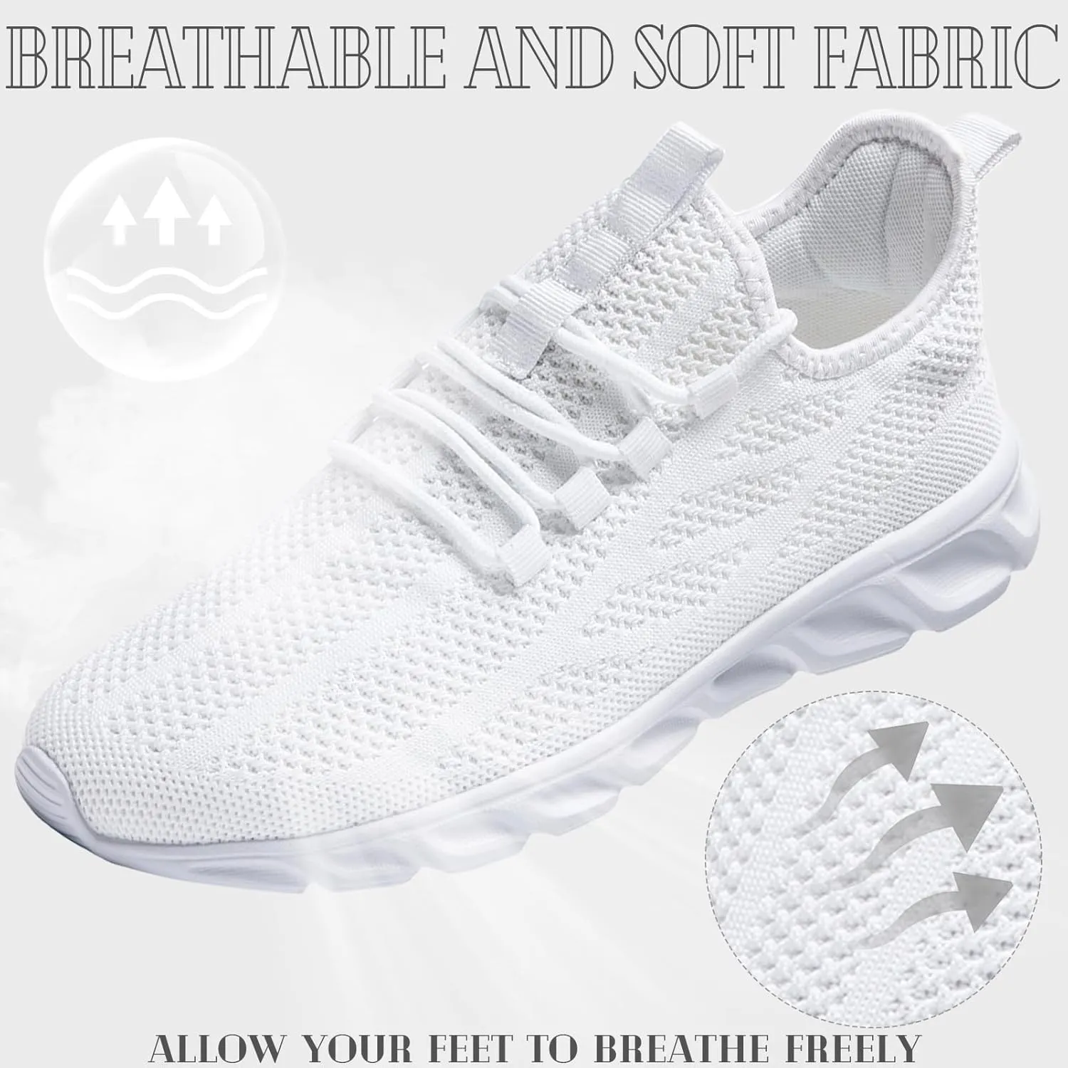 ZGPWZWL Mens Running Shoes Fashion Sneakers Tennis Gym Golf Lightweight Walking Training Jogging Breathable Comfortable Shoes